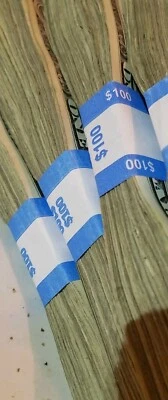 3x Normal Regular Bank Packs ($300) $100 Ea 1 Dollar Bills. Circulated Real Cash - Image 1 of 4