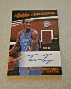 2017-18 Panini Ink & Leather Auto #IL-TF Terrance Ferguson Thunder /99 - Picture 1 of 2