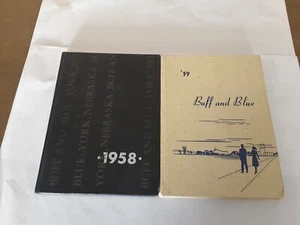 York High School York Nebraska Buff und blaue Jahrbücher 1958 1959 - Bild 1 von 12