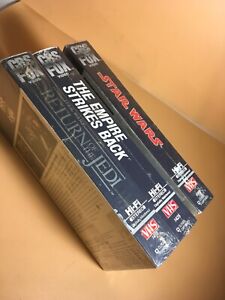 Star Wars VHS 1984-1986 Sealed Trilogy Tapes Red Label CBS FOX Watermarks