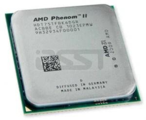AMD Phenom II X6 1075T AM3 938 pin HDT75TFBK6DGR 125W 3Ghz 6-Core Processor CPU - Bild 1 von 1