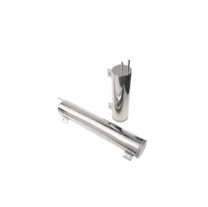 Transdapt 6910 2 In. X 13 In. Radiator Overflow Tank; 20 Oz.- Aluminum - Picture 1 of 1
