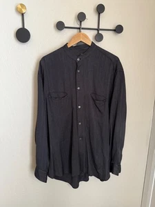 Comme Des Garcons Homme Plus CDGH+ Vintage Stripe Band Collar Shirt - Picture 1 of 7