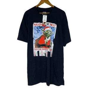 Star Wars Yoda Navidad Camiseta Negra Talla 2XL Hombre’s NUEVA - Imagen 1 de 10