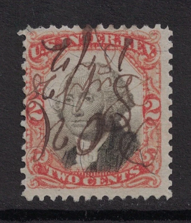 Sello de Estados Unidos Scott # R135 1872 documental de ingresos, ingresos internos NH Foto 1 de 2