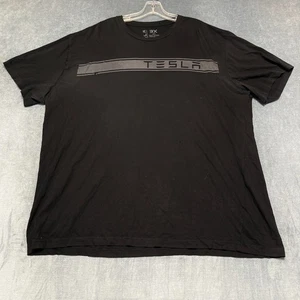 Tesla T-Shirt Herren 3X schwarz Baumwolle Wortmarke Logo Elon Musk Motors Bekleidung - Bild 1 von 17