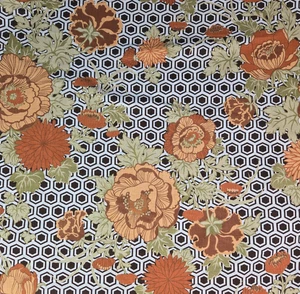 Vintage Design Studio David & Dash "Tenagra" Fabric By Simone Mid Century Linen - Picture 1 of 10