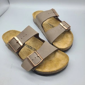 Birkenstock Arizona Birko-flor Marrón Hebillas Ajustables Sin Cordones Talla 6 37 N Nuevo - Imagen 1 de 8