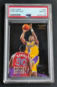 1996 Fleer Kobe Bryant #203 Rookie Card PSA 8 NM-MT Los Angeles Lakers HoF - Bild 1 von 2