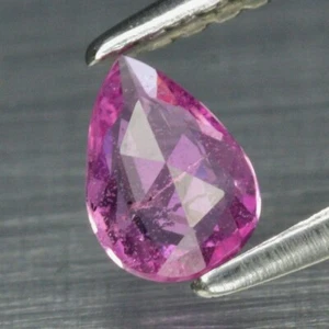 0.36ct 6x4mm Pear Rose-Cut Natural Pink Sapphire, Madagascar *Heated - Picture 1 of 2