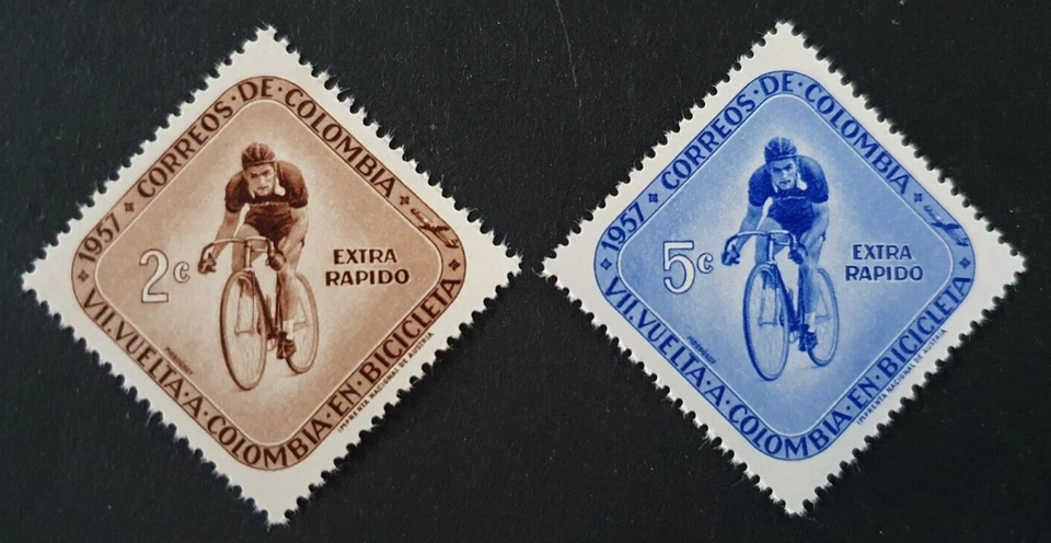 1957 Colombia América Latina Set Sport Cycling VF MNH Foto 1 de 1