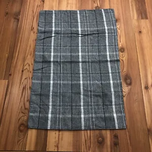Peacock Alley Gray Plaid Large Flannel Pillow Case Siz OS  - Picture 1 of 6