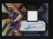 2022-23 Panini Select RPA 37/199 Jalen Duren Rookie Patch Auto RC