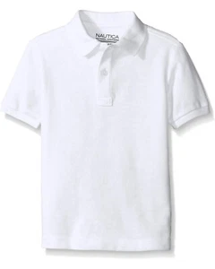 Nautica Boys' Little School Uniform Pique Polo Short Sleeve, Size L(7),MSRP $24 - Picture 1 of 1