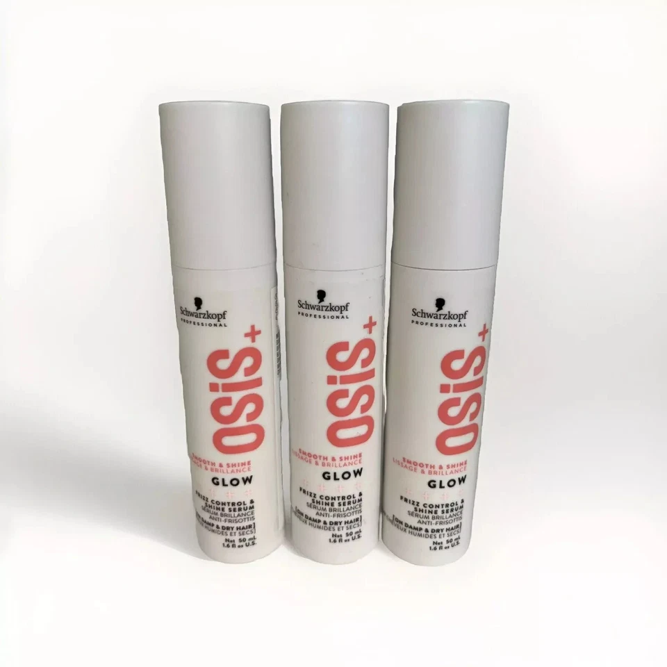 3 suero Schwarzkopf OSiS+ Glow Frizz Control & Shine 1,6 oz Foto 1 de 1