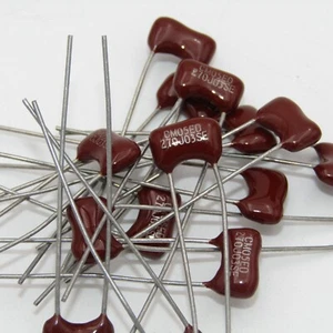 ( 10 PCS ) 27pF 500V Tolerance 5% Mica Dipped Capacitor Soshin - Picture 1 of 1