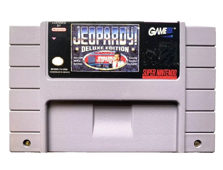 Jeopardy - Deluxe Edition (Super Nintendo Entertainment System, 1993) - Image 1 of 1