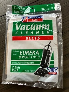 Eureka Upright Vacuum Cleaner belts (2 pkg) type U Model #3860 - Picture 1 of 2