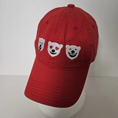 Sombrero rojo emoji vintage ajustable Coca Cola Polar Bears Foto 1 de 4