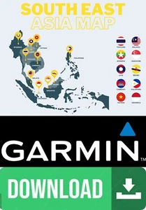 SOUTHEAST ASIA GARMIN MAP - FILES VÍA EMAIL - LAST UPDATE - Picture 1 of 7