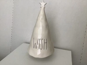 Tavolo figurativo albero di Natale in ceramica Rae Dunn Wish 12""t x 6""w - Foto 1 di 8