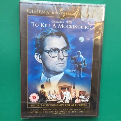 Gregory Peck TO KILL A MOCKINGBIRD DVD Harper Lee Brock Peters R2+4 PAL SEALED - Image 1 of 4