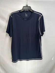Maglietta REEBOK Performance Athletic blu a maniche corte - Abbigliamento sportivo grande da uomo - Foto 1 di 3