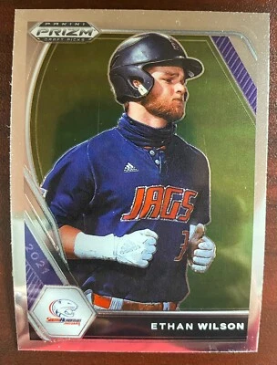 2021 Panini Prizm Draft Picks #PDP49 Ethan Wilson Rookie Philadelphia Phillies - Image 1 of 2