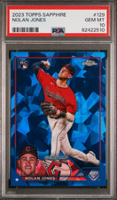 2023 Topps Chrome Sapphire Nolan Jones Rookie #129 - PSA 10