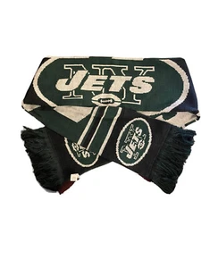 New York Jets Scarf Knit Winter Neck NEW 65" - Wordmark Team Logo - Picture 1 of 4