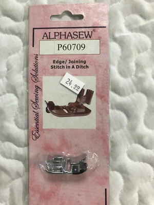 ALPHASEW P60709 EDGE JOINING FOOT STITCH IN THE DITCH SEWING MACHINE FOOT - Image 1 of 3
