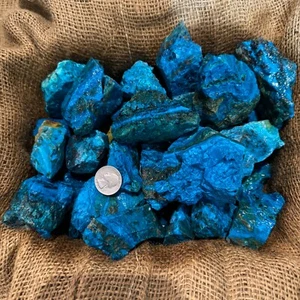 1000 Karat Menge blauer Opalin grob + ein KOSTENLOSER facettierter Edelstein *SEHR SELTEN* - Bild 1 von 10