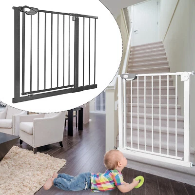 Treppengitter Treppenschutzgitter Türgitter Auto-Close ohne Bohren Absperrgitter - Bild 1 von 4