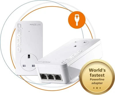 Magic 2-2400 Lan Triple Starter Kit: (Up To 2400 MAGIC 2 - 2400 Mbps - Image 1 of 4