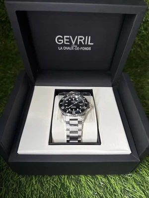 Gevril Men's Wall Street Swiss Automatic Bracelet Watch, 43mm - 4850A - New - Image 1 of 4