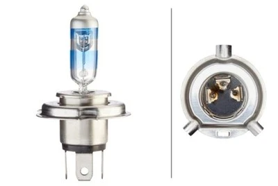 HELLA 8GJ 223 498-021 Spotlight Bulb Halogen H4 12V Fits Iveco Mitsubishi - Image 1 of 4