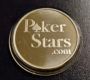 RARE! "Poker Stars.Com"  1 Oz .999 Silver Round In Capsule.  Great Round.  - Picture 1 of 5