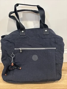 Kipling "Lizzie" Tasche Laptoptasche dunkelblau mit David Affe Schlüsselanhänger 17x15" - Bild 1 von 14