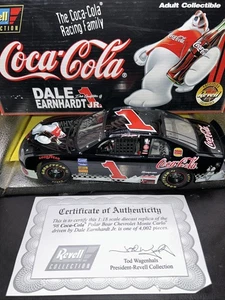 Dale Earnhardt Jr. #1 Coca Cola Polar Bear 1998 1/18 Nascar Diecast COA - Picture 1 of 16