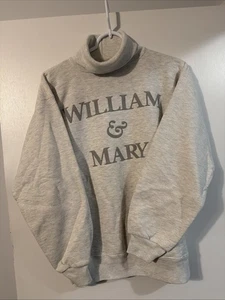Sudadera College of William and Mary Vintage Cuello Simulado Hecha en EE. UU. Talla L De Colección - Imagen 1 de 4