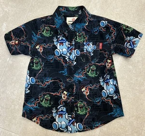RSVLTS Roosevelts GHOSTBUSTERS Button Shirt Dare Mighty Things Kunuflex Kids XS - Picture 1 of 6