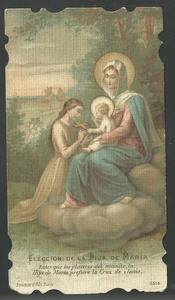 Heilige Karte antik de la Jungfrau Santino Bild Pieuses Estampa - Bild 1 von 1