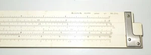 VINTAGE SUN HEMMI BAMBOO SLIDE RULE #251 MADE IN JAPAN WITH CASE - Picture 1 of 9