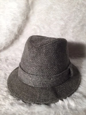 Vintage Fedora Grey Wool Mens Gentleman’s Hat Size 7 - Image 1 of 4