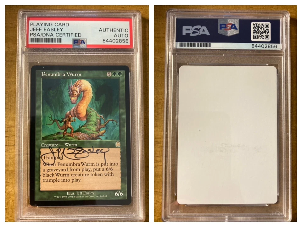 MTG ✨Signed PENUMBRA WURM ARTIST PROOF✨Apocalypse PSA Certified RARE Easley Art - Image 1 of 4