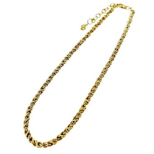 Collana donna Christian Dior catena ritorta placcata oro 281684 collana