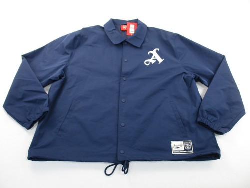 COACH Giacca allenatore leggera Arsenal uomo 2XL blu bottoni colletto calcio