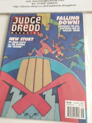 Judge Dredd Megazine #56 Issue Comic Book 2000AD Rare Vol 2 UK  Nm Free P&P - Image 1 of 3