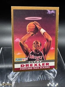 1992-93 Fleer Clyde Drexler #250 Pro Vision Basketball Art Card Trail Blazers - Picture 1 of 3