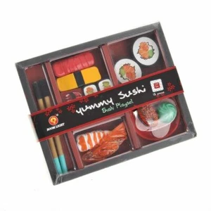 Juego de comida corta para cena de sushi japonés Bento caja fingir juego 21 piezas - Imagen 1 de 4